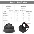 thumbnail image 2 of (M-Negro) Sombrero deportivo para perros Gato Gorra de béisbol para mascotas Gorro para el sol al aire libre Sombrero para el sol de moda Sombrero de viaje de verano con rayas ajustables con orificios, 2 of 5