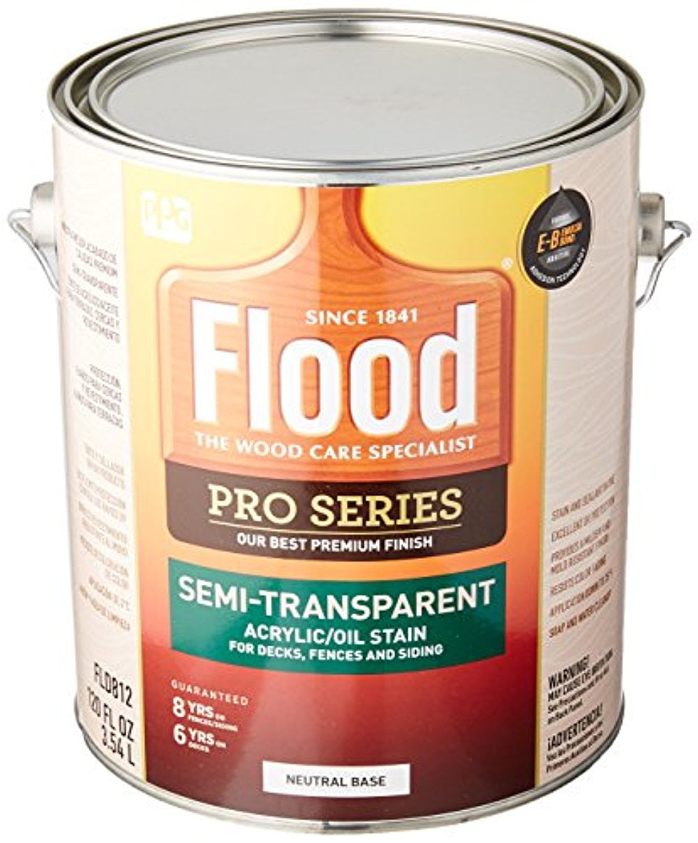 Pro SER. Stain Base, Neutral Base, Semi-transparent, 1 Gal., Flood, FLD812-01