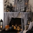 thumbnail image 4 of Halloween Decorations Indoor Outdoor,72 x 30 Inch 5 Pack Halloween Gray Gauze Creepy Cloth Fabric Tapestry Decor,Spooky Halloween Decor for Home Wall Party Table Yard Haunted House, 4 of 10