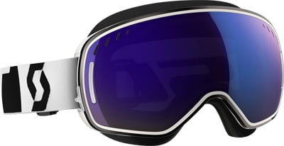 Scott LCG Sno-X Goggle White Solar Blue Chrome Lens by SCOTT Sports