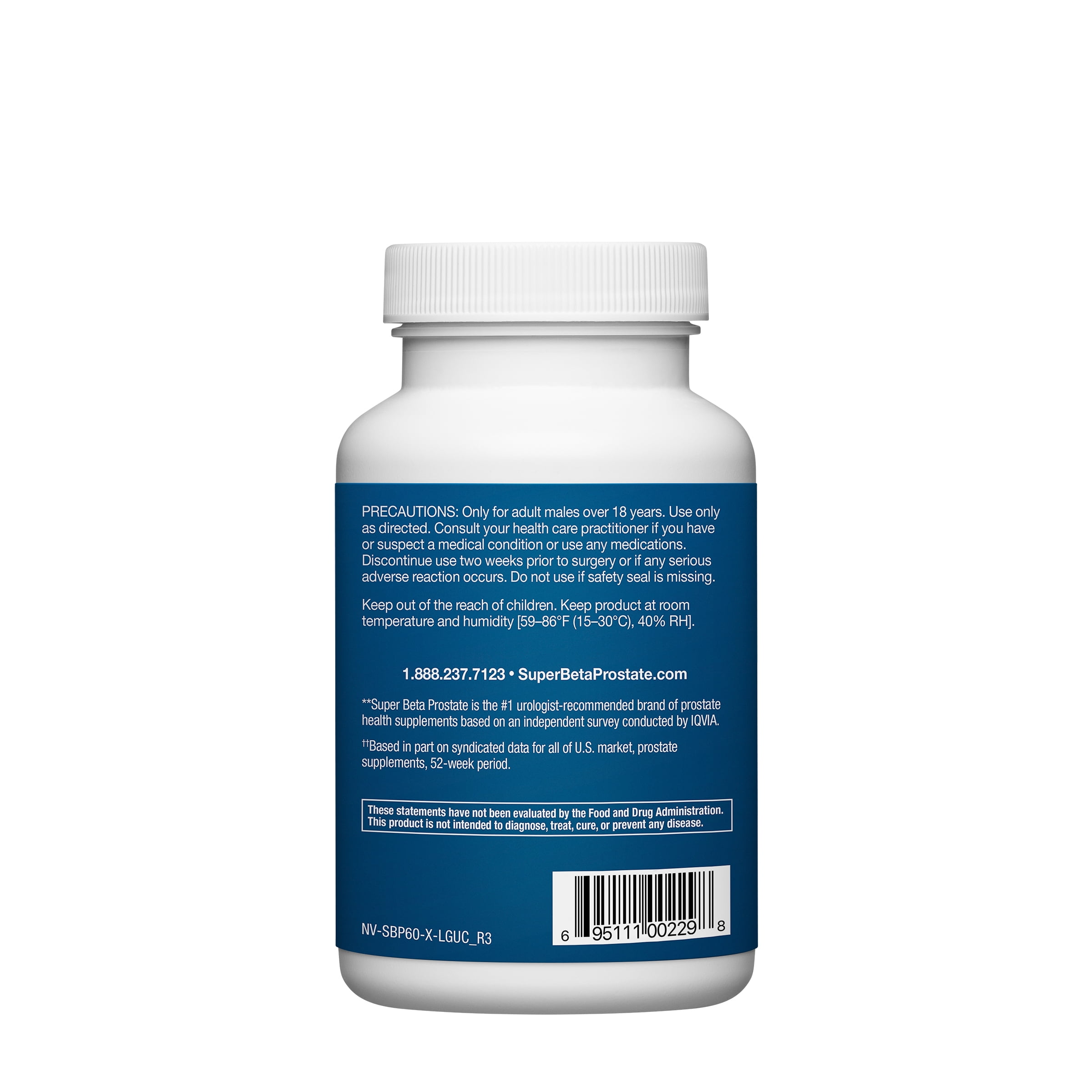 Super Beta Prostate Recommended Prostate Supplement for Men, Beta Sitosterol, 60 Caplets
