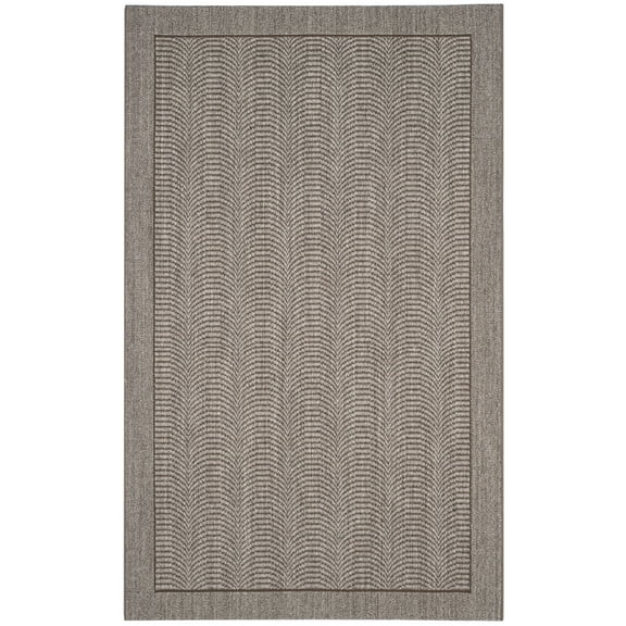 SAFAVIEH Palm Beach Candyce Geometric Area Rug, Silver, 3' x 5'