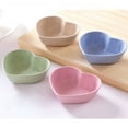 thumbnail image 6 of LOLIPPYY Heart Shaped Sauce Dishes Pink Wheat Straw 4Pcs 3.1x2.6x1.1in, 6 of 10