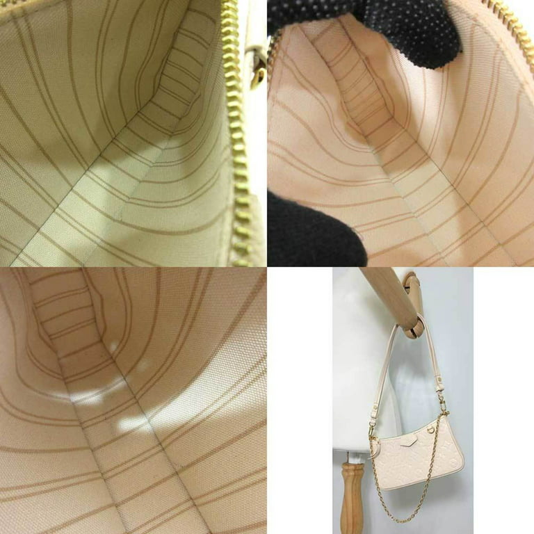 Authenticated Used Louis Vuitton Bag Easy Pouch Claim White Accessory Mini  Shoulder Semi-shoulder 2way Women's Monogram Implant M81066 LOUISVUITTON 
