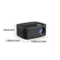 thumbnail image 3 of Todaioua Portable Mini HD Projector with Wireless WiFi and 1080P Support, Home Theater for Movies and Games, Built-In Stereo Speakers, Long Service Life, Compact and Easy to Carry Black, 3 of 9
