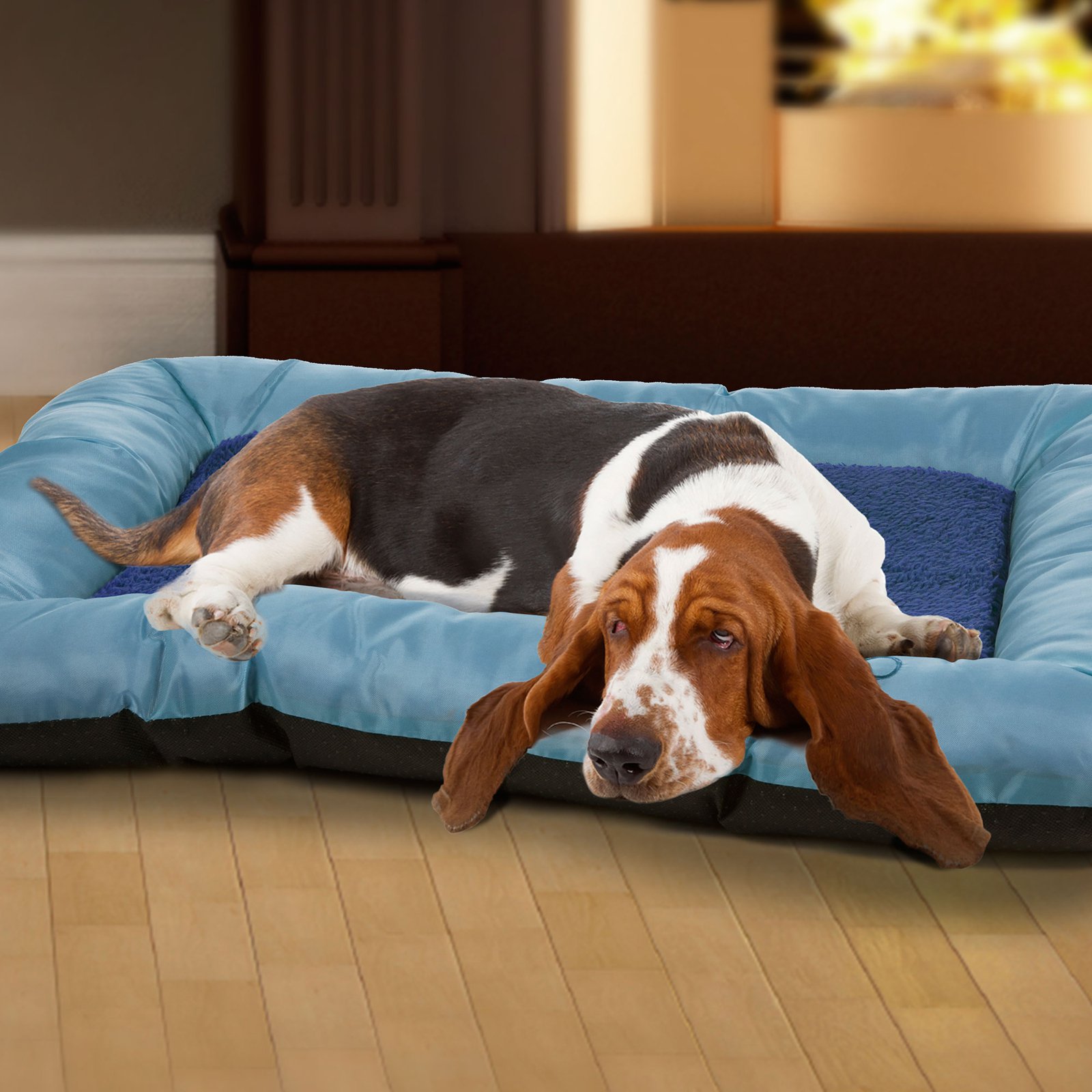 Petmaker Plush Dog Bed, Blue - image 2 of 2