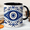 Black Accent, variant on 11 oz Blue Evil Eye Ceramic Coffee Mug