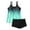 #2-Green, variant on WXLWZYWL Womens Athletic 2 Piece Tankini Swimsuits with Shorts Swim Tank Tops with Boyshorts Bathing Suits