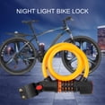 thumbnail image 4 of LJNYFDC Secure Bike Lock Bike Lock with Tail Light High Security Heavy Duty 5 Digit Re settable Combination Bike Cable Lock with Taillight, 4 of 6