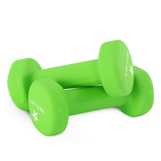 Mancuernas Yes4All de neopreno de 1,5 kg (juego de 2), peso total de 2,7 kg