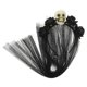 thumbnail image 1 of Black Skull Veil Headband for Halloween Party Costume Gothic Accessories Plastic Cloth Size One Size Fits All, 1 of 4