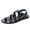 Black, variant on Mens Gladiator Sandals Adjustable Strap Flat Outdoor Sandals Open Toe Slingback Casual Shoes