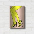 thumbnail image 3 of Luxe Metal Art 'Legs in Yellow' by Giuseppe Cristiano, Metal Wall Art, 12"x16", 3 of 9