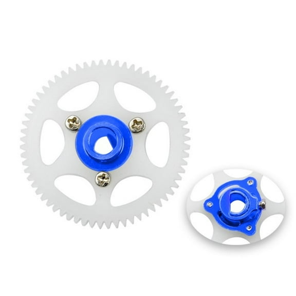 Microheli CNC Delrin Main Gear w/ Hub set (BLUE) - BLADE MCPX BL2