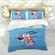 thumbnail image 5 of Coraje, el Perro Cobarde Conjunto de sábanas temático, trío de piezas, cómodo y amigable con la piel, diseño único, regalo de decoración para el hogar para familiares, amigos y fans,173cm *218cm, 5 of 6