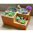 thumbnail image 4 of Flor De  Caja De Almacenamiento Decoración De Escritorio 20cm Gloria Plantador de flores de madera, 4 of 7