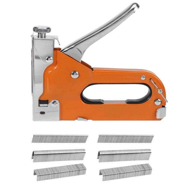 Grapadoras de acabado de pistola grapadora para tapicería, reparación de materiales, pistola grapadora potente de uso múltiple, pistola grapadora de naranja mayimx engrapadora