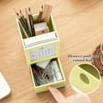 thumbnail image 4 of FeiFu Pen Holder with Calendar Desktop Storage Box with Drawer Space Saving for Home Desk Organizer Pen Pencil Storage, 4 of 6