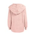 thumbnail image 2 of Women Hooded Cardigan Fuzzy Jacket Winter Open Front Fleece Coat Outwear with Pockets, 2 of 5