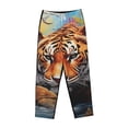 thumbnail image 4 of Balery Colorful Plant Tiger print Women's Pajama Pants,Ultra Lightweight Pjs,Lounge Pant-Medium, 4 of 9
