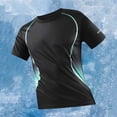 thumbnail image 6 of Men's T-Shirt Polyester Quick Dry Running Top, Short Sleeve Crewneck Athletic Shirt, Breathable Moisture-Wicking for Gym Workout Casual Daily Sports, Solid Color | Zenithor,Green 2XL, 6 of 7