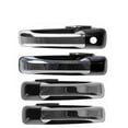 thumbnail image 1 of Yassdwbn 4PCS Car Front & Rear Exterior Door Handle Set with Driver Chrome Black For Ram, 1 of 5
