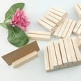 thumbnail image 4 of Titular de la imagen de madera Nota Pads Clips de notas Simple Estilo Tarjeta Funda para el hogar Decoraciones Artes y manualidades Placa Soportes para mostrar 20 piezas Inevent HA012721-00, 4 of 7
