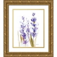 thumbnail image 1 of Talent, Kelley 26x31 Gold Ornate Wood Framed with Double Matting Museum Art Print Titled - Lavender Fields II, 1 of 4