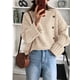 thumbnail image 4 of Suéter PRETTYGARDEN de Manga Larga con Cuello Redondo y Botones Beige Talle S, 4 of 4