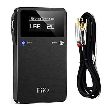 FiiO E17K (E17) Alpen 2 Portable Headphone Amplifier USB DAC with Extreme Audio 3.5mm Stereo to RCA