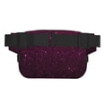 thumbnail image 3 of Disketp Dark Purple Glitter Riñonera de Doble Capa, Bolsa de Cintura Ajustable para Viajes, Correr y Senderismo, Riñonera Ligera para Hombre y Mujer, 3 of 9