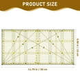thumbnail image 2 of PAMINGONO 1Pack Multi Color Quilter's Ruler with for Quilting and Crafting Projects, 2 of 8
