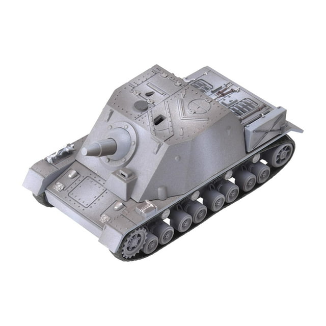 Modelo De Mortero De Plástico Hugo Juguete Educativo De Construcción De Bricolaje 1/72 Gris Tanques En Miniatura