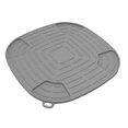 thumbnail image 3 of Silicone Heat Resistant Mat for NJ Crispi Air Fryer FN101 Non-Slip Dishwasher Safe Countertop Protector,10.6\" Square,High-Temp 446°F,Ventilated Design (Black/White/Grey/Green), 3 of 8