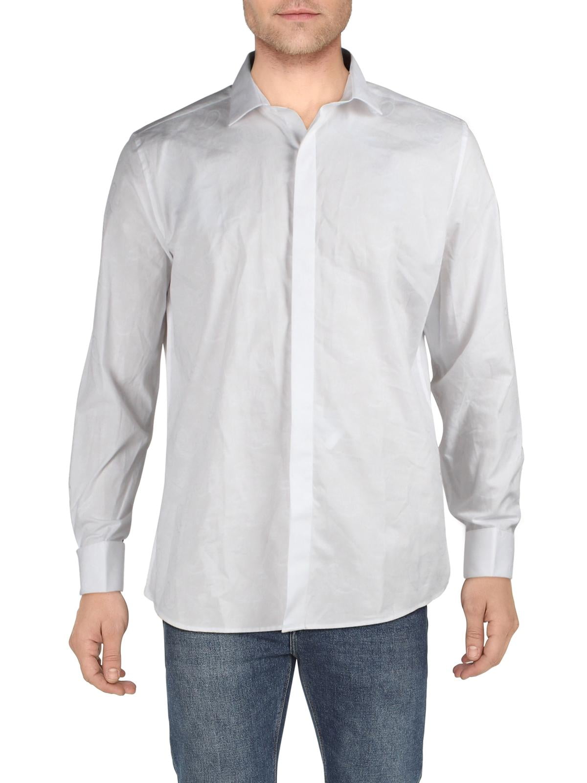 Damipow Mens Dress Shirts Wrinkle Free Bamboo Fiber Long Sleeve Casual Button Down Shirt 