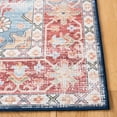 thumbnail image 4 of SAFAVIEH Tucson Salem Traditional Machine Washable Runner, 2'6" x 6', Blue/Rust, 4 of 9