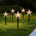 thumbnail image 4 of Fiudx Luces Solares Navideñas, Paquete de 5, Decoración para Jardín Exterior, Papá Noel, Copo de Nieve, Patrones de Árboles, Energía Solar, Fácil Instalación, Decoración para Caminos de Jardín, Luces, 4 of 6