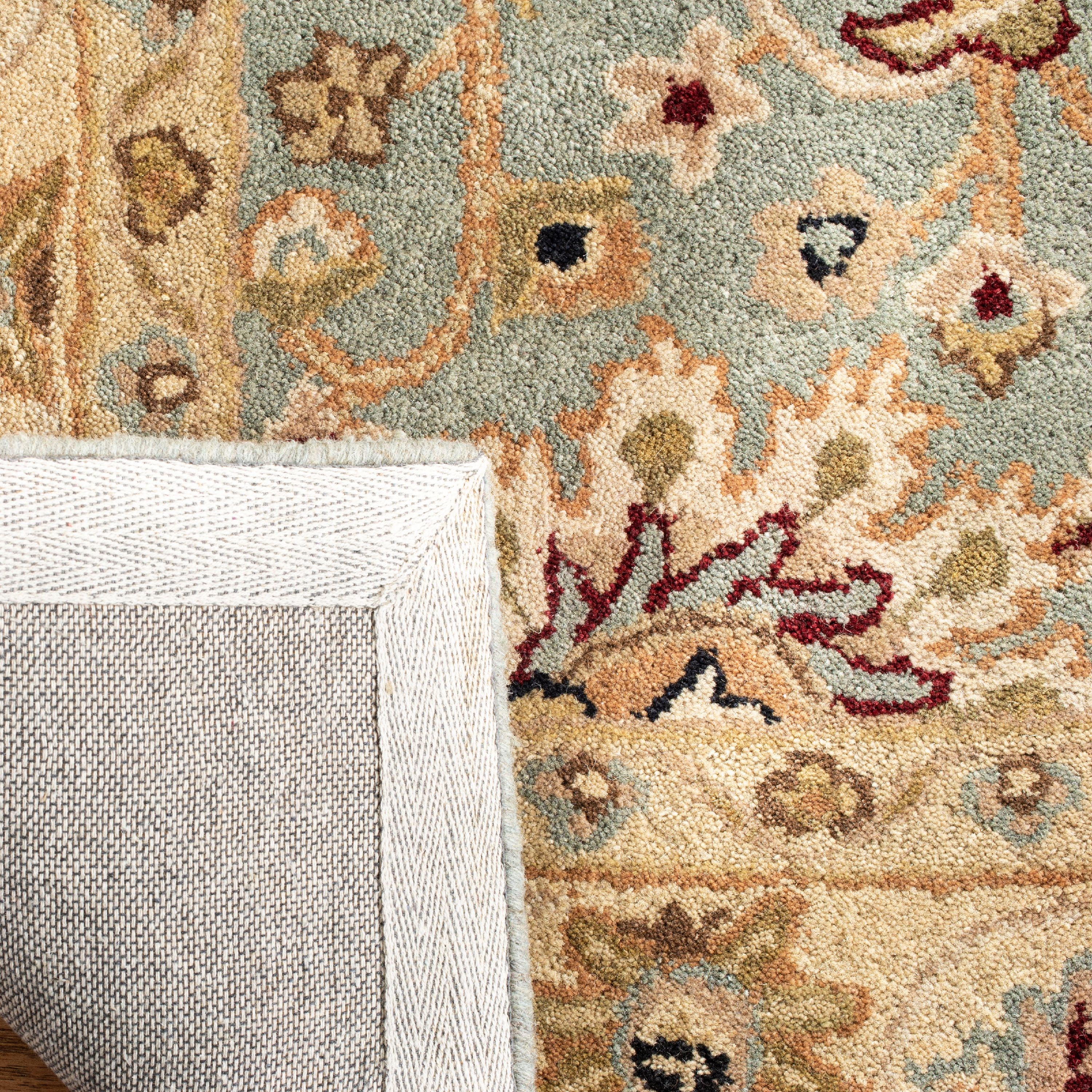 SAFAVIEH Antiquity Beaumont Oriental Area Rug, Light Blue/Ivory, 3'6" x 3'6" Round