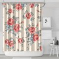 thumbnail image 2 of Waterproof Pioneer Shower Curtain 84x72 Inch Polyester Unique Colorful Floral Shower Curtain for Bathroom Hotel Home Decor with 12 Plastic Hooks, 2 of 5