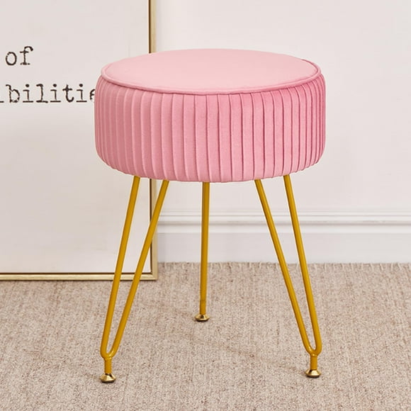 Taburete Leesingdo de terciopelo con patas ajustables