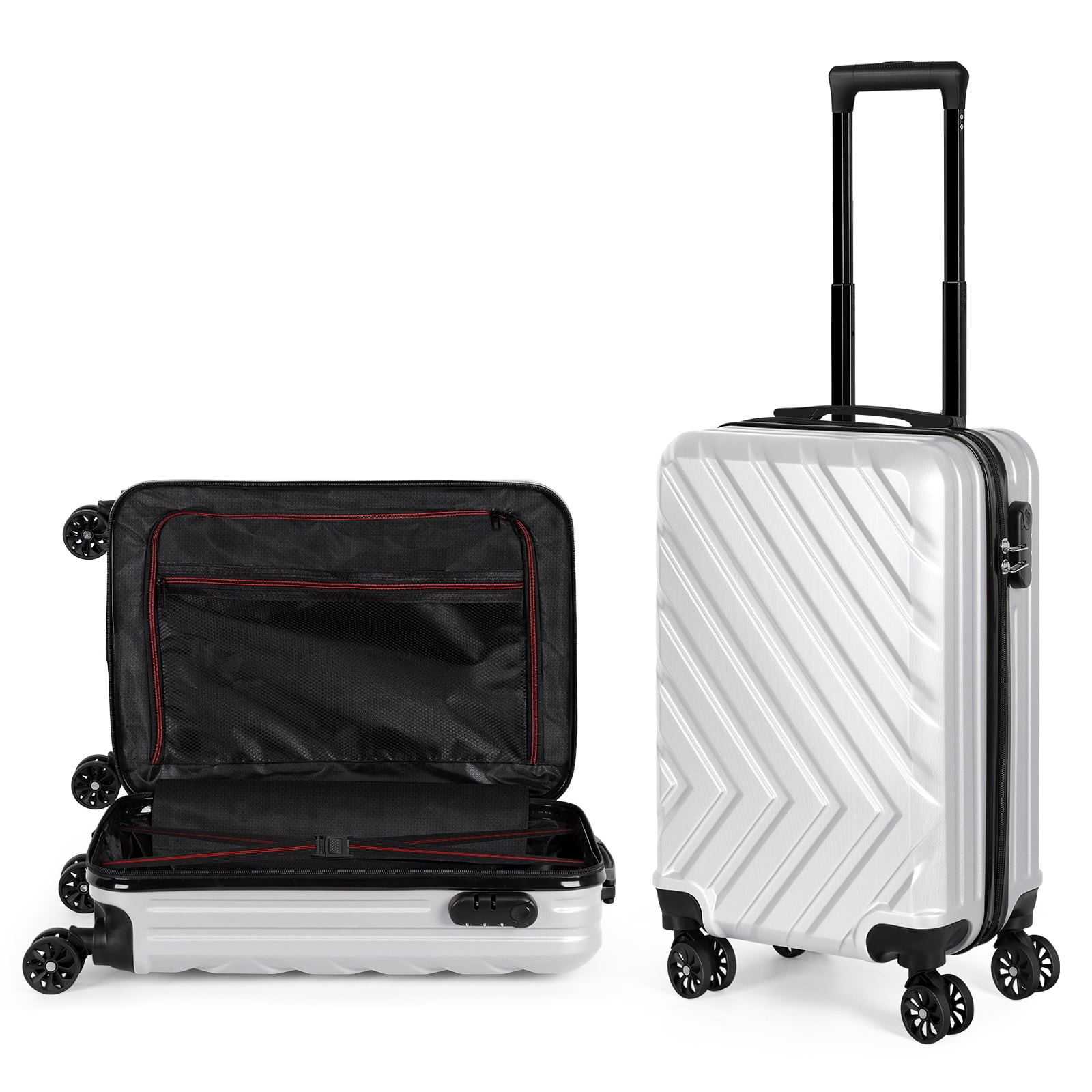 20 Inch Travel Suitcase Hardside Lightweight Luggage Bag Spinner Wheels Trolley Suitcases Suit Case
