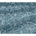 thumbnail image 5 of oneOone Cotton Jersey Teal Blue Fabric Abstract Marble Sewing Craft Projects Fabric Prints By Yard 58 Inch Wide, 5 of 6