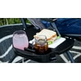 thumbnail image 3 of Camco Chair Side Tray 51834 Fits Zero Gravity Recliners; With 2 Cup Holders; Black; Polypropylene With UV Protection; With Integrated Hook For Hanging Items, 3 of 4