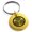 Gold, variant on Stainless Steel Tokugawa Samurai Crest Engraved Small Medallion Circle Charm Keychain Keyring