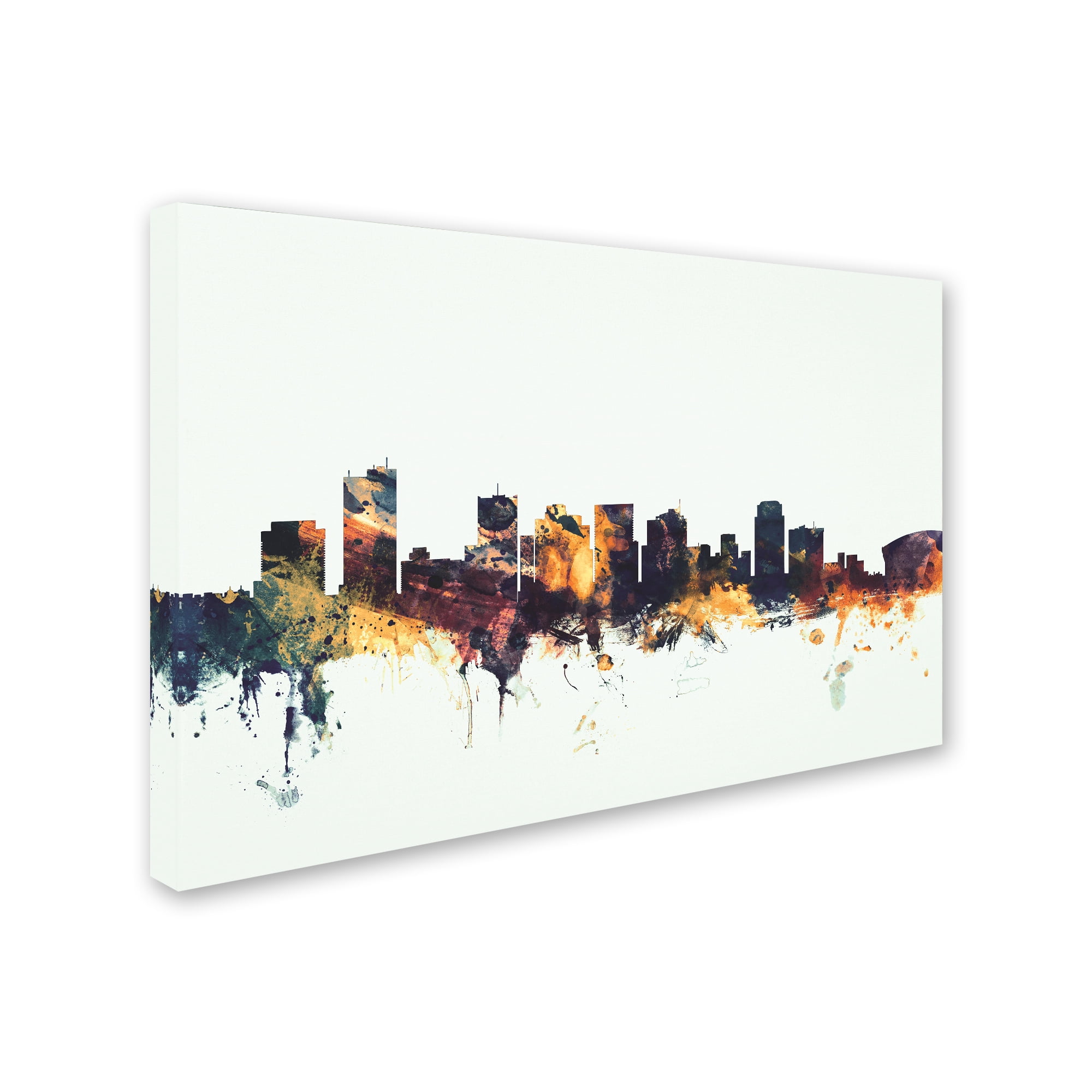 Trademark Fine Art 'Phoenix Arizona Skyline' Canvas Art by Michael Tompsett