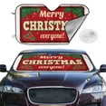 thumbnail image 2 of Kdxio Merry Christmas Print Windshield Sun Shade,UV Rays and Sun Heat Protection,Sunshade for Car Windshield,Car Shade Front Windshield - Medium, 2 of 6