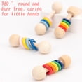thumbnail image 4 of PVCS Puzzle Baby Holding Wood Toy Rattle Children's Musical Instrument Music Toy, 4 of 8