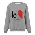 thumbnail image 5 of Baqcunre Valentine'S Day Shirts For Women 2024 Sweatshirt Cute Heart Shaped Printed Pullover Crewneck Shirt(Grey XS-6XL),Long Sleeve Shirts For Women Graphic Tees Womens Fashion Womens Tops, 5 of 5
