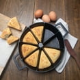 thumbnail image 5 of Bayou Classic 10" Round Cast Iron Wedge Cornbread Skillet Pan with Handles, 5 of 5