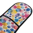 thumbnail image 2 of Dailycode Double Sided Oven Mitt with Loop Heat Resistant Kitchen Long Potholders 7" x 35" Abstract Paint Spots, 2 of 6